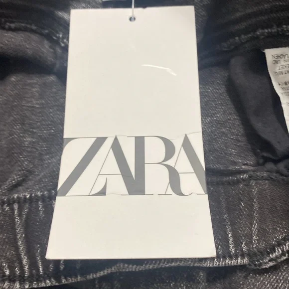 ZARA Black Wash Denim Jeans - Picture 4 of 7